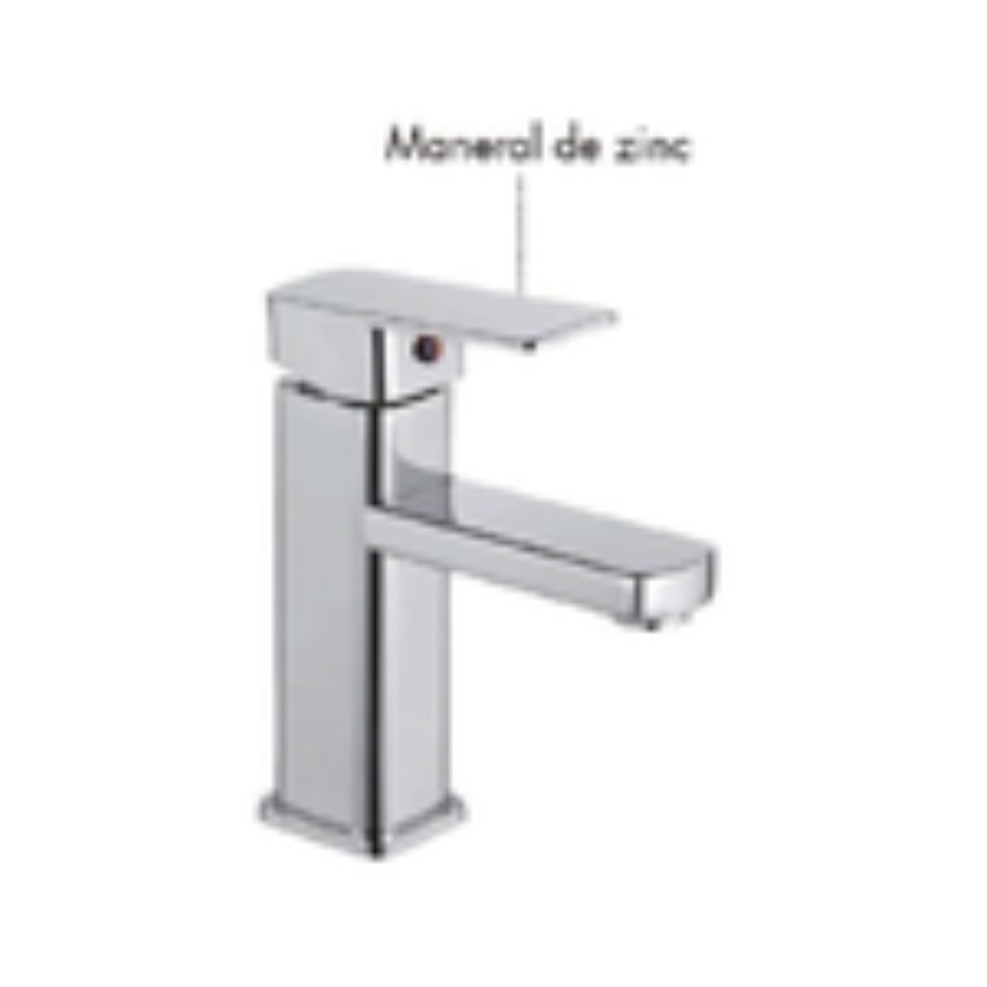 MONOMANDO PARA LAVABO CROMADO 17CM (FLUJO FIJO) 1/10