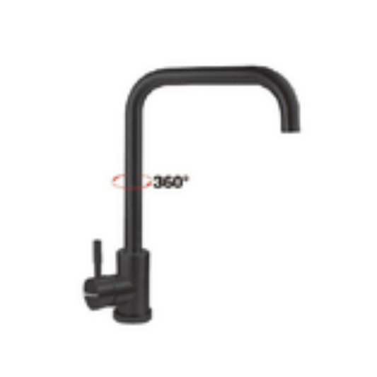 MONOMANDO P/FREGADERO NEGRO RECTO 6 A 1/6
