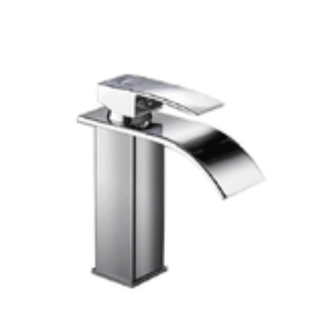 MONOMANDO P/LAVABO ACERO INOX GARZA PLANA 18 CMS 6 A 1/10