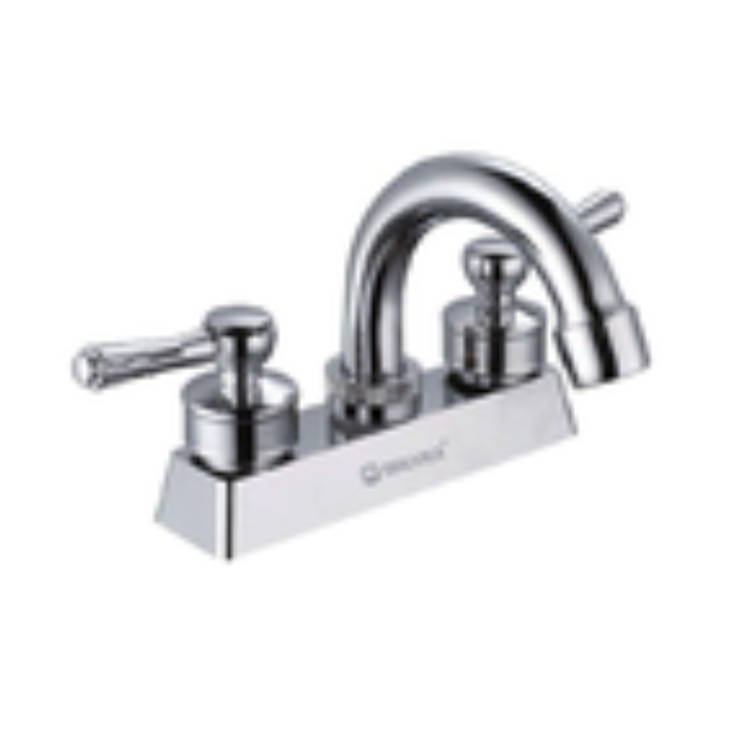 MEZCLADORA P/LAVABO 4" CROMADO ZINC MANERAL PALANCA