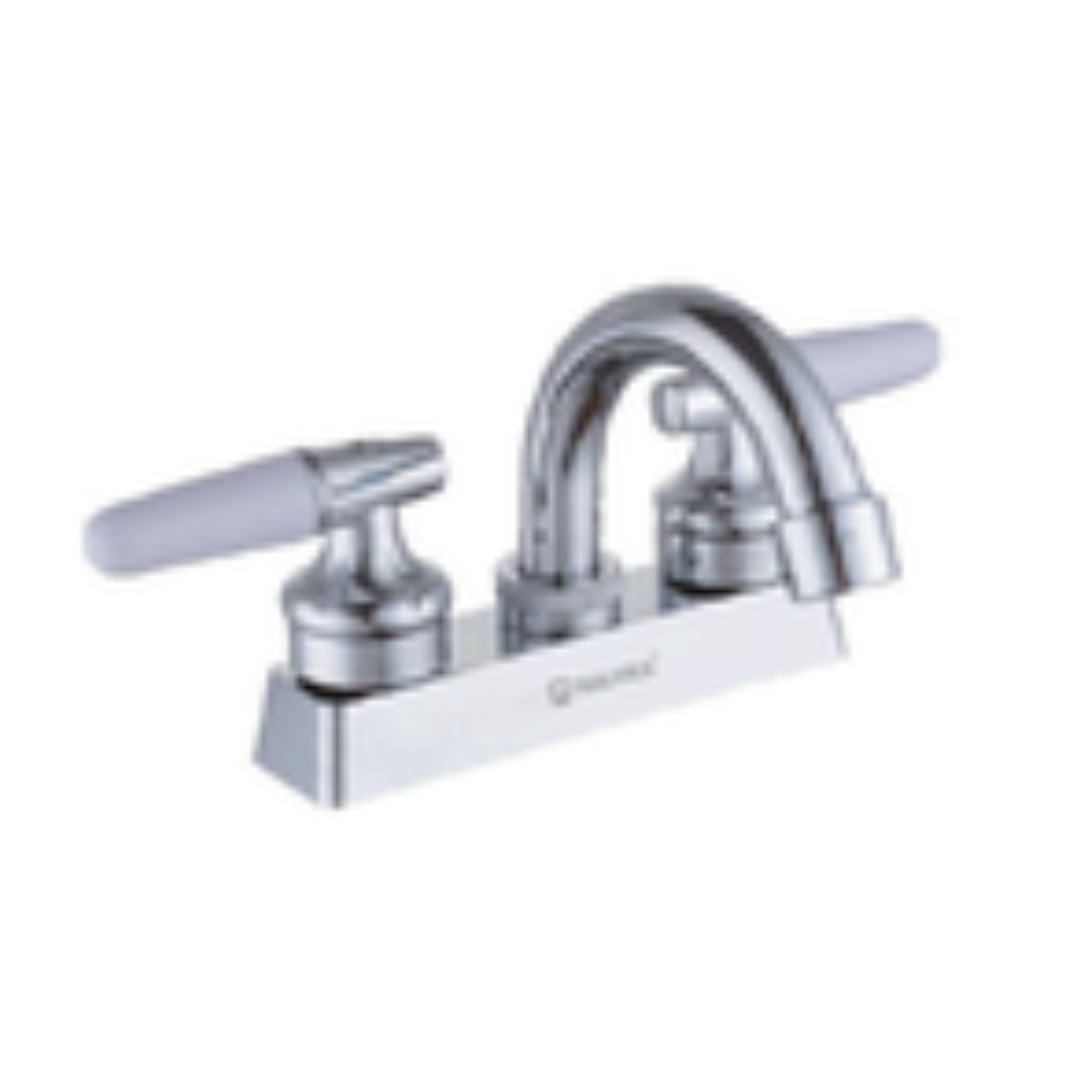 MEZCLADORA P/LAVABO 4" CROMADO ZINC MANERAL PALANCA 11.5 CMS 1/20