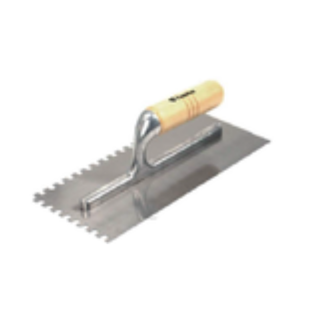 LLANA CANTO DENTADO CUADRADO CON MANGO DE MADERA 11" X 5"