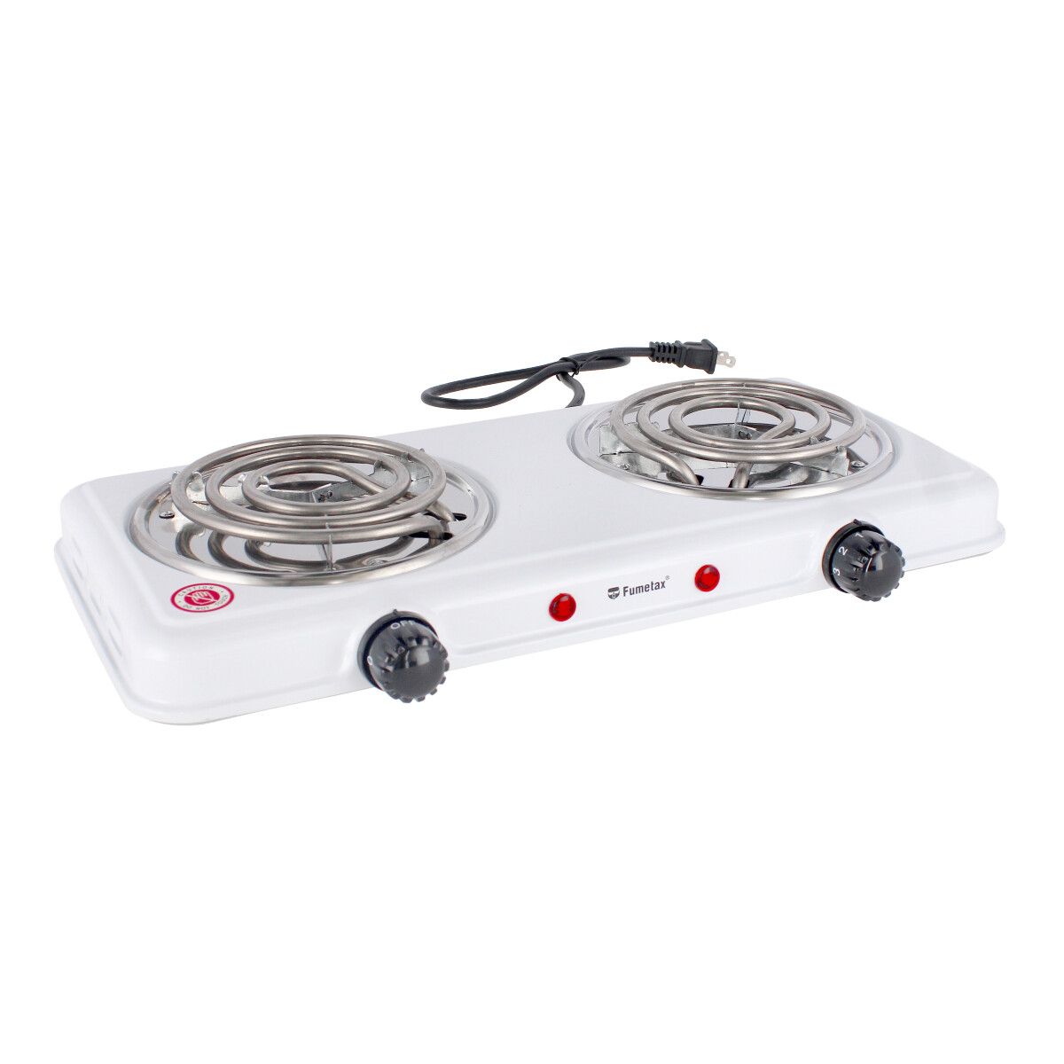 PARRILLA ELECTRICA DE RESISTENCIA 2Q BLANCA