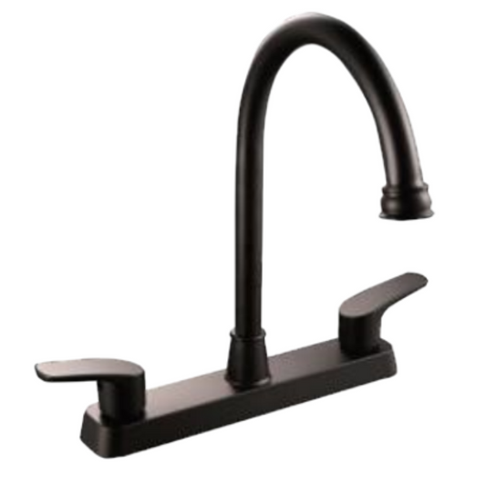 MEZCLADORA PARA FREGADERO 8" NEGRO 22CM