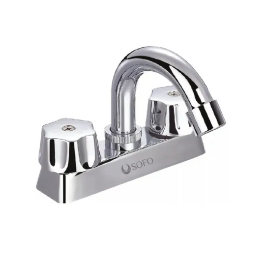 MEZCLADORA PARA LAVABO 4" CUERPO DE PLASTICO 1/20