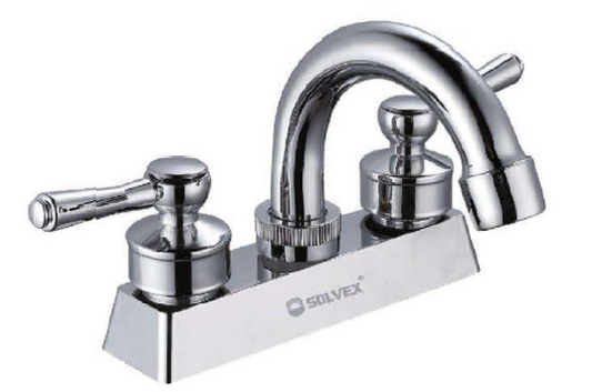 MEZCLADORA P/LAVABO 4" CROMADO ZINC MANERAL PALANCA