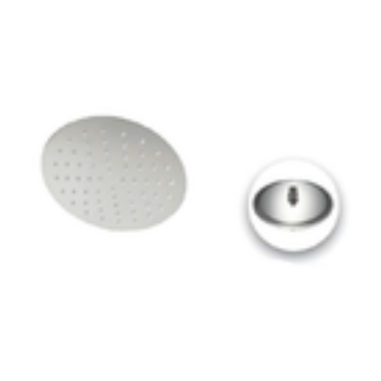 REGADERA REDONDA CUERPO Y BOLA DE ACERO INOXIDABLE 8"