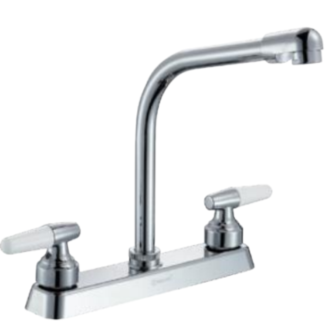 MEZCLADORA PARA FREGADERO 8" CROMADO, 28CM 1/12