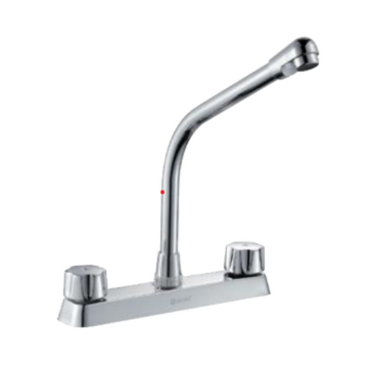 MEZCLADORA PARA FREGADERO 8" CROMADO, 29.5CM
