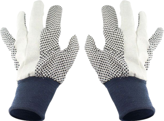 GUANTES ALGODON PUNTOS PVC