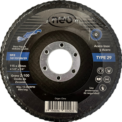 DISCO LAMINADO ZIRCONIO 4 1/2 INCH 100T-29